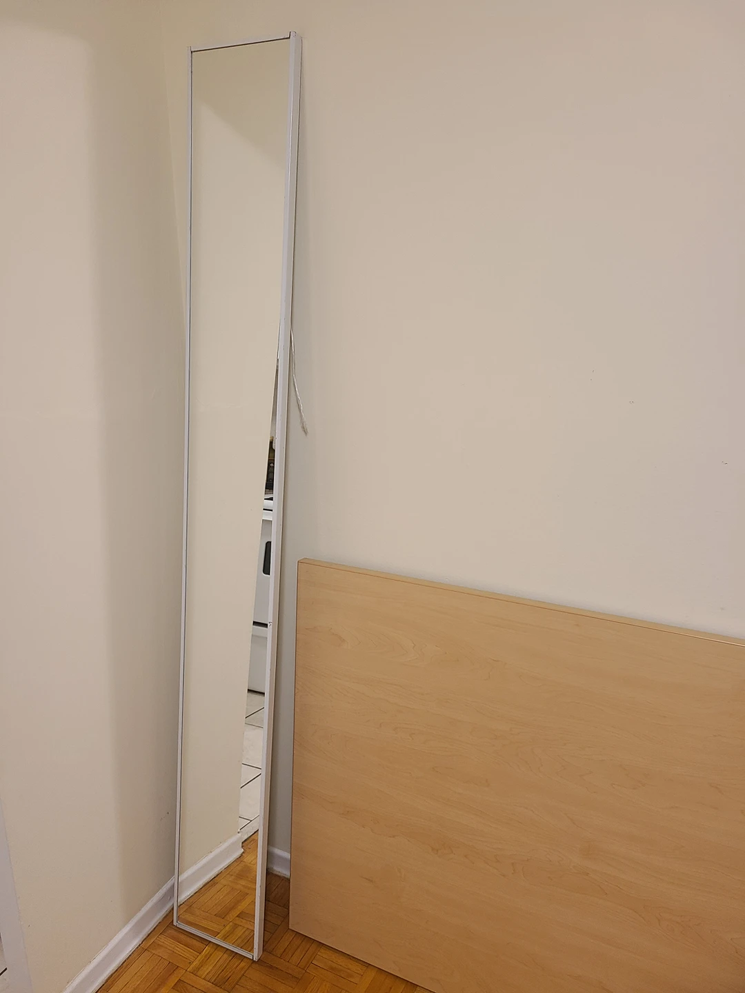 White Tall Mirror - photo 2
