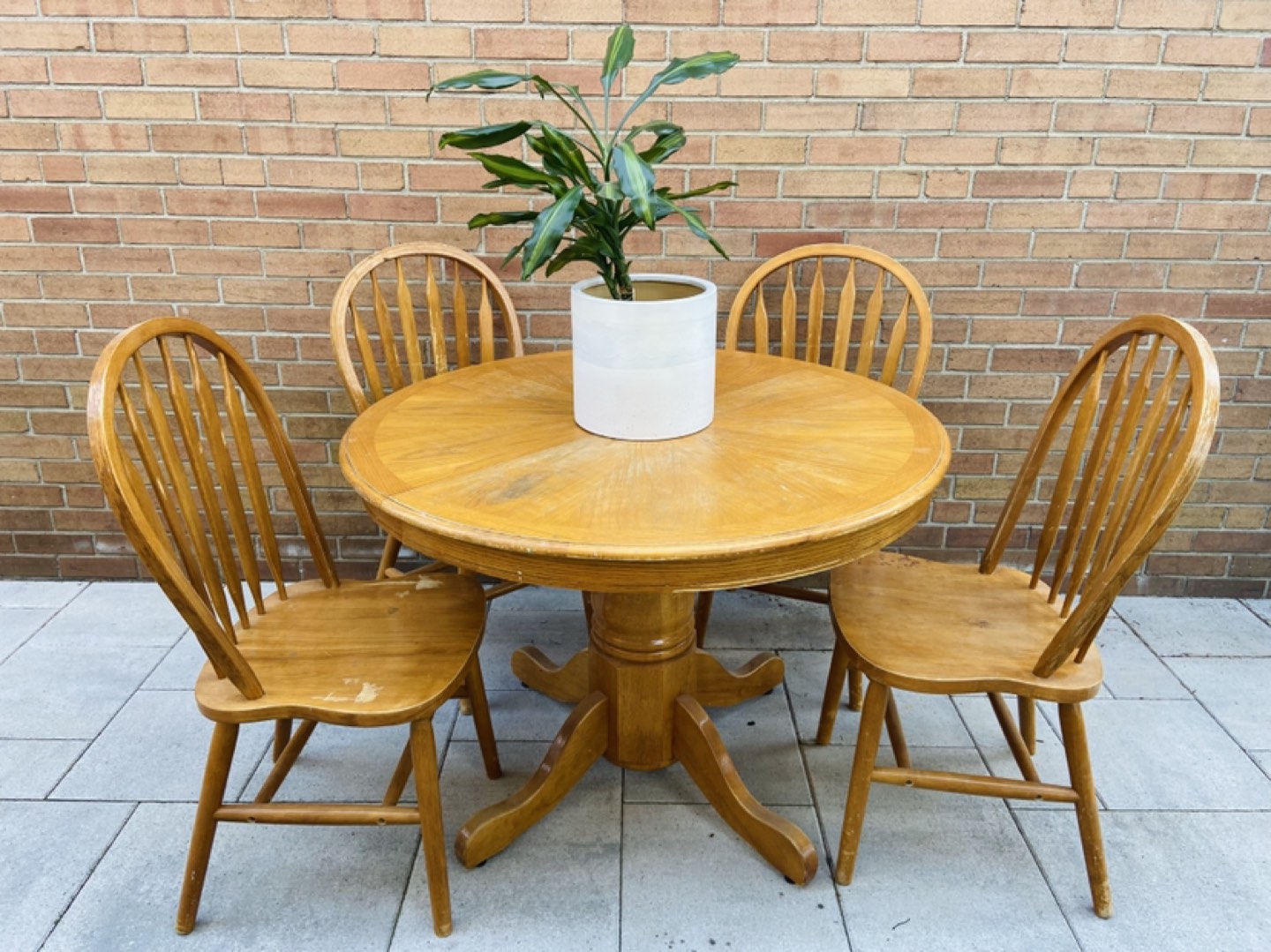 Antique French Country Round Dining Table - photo 5