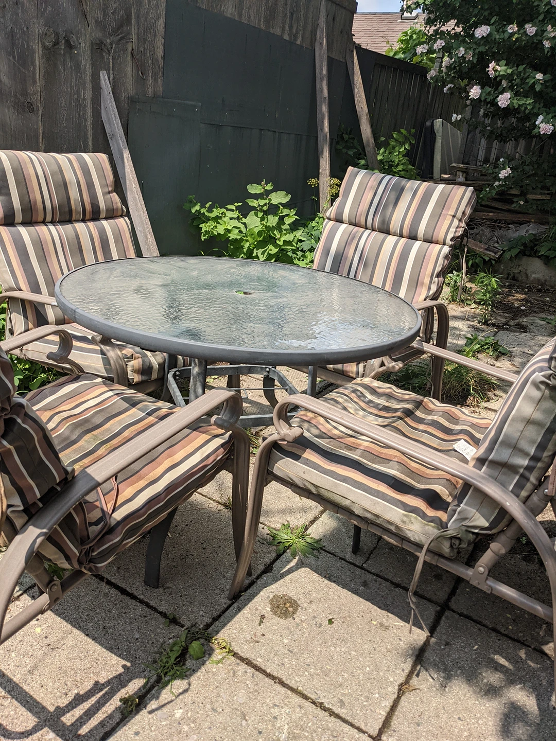 Patio table and chairs