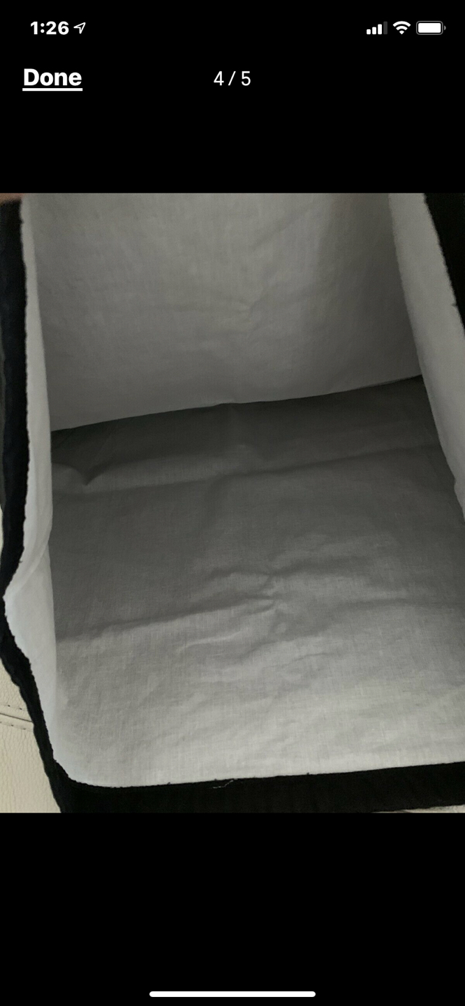 Saint Laurent Black Dust Bag White Lining YSL - photo 4
