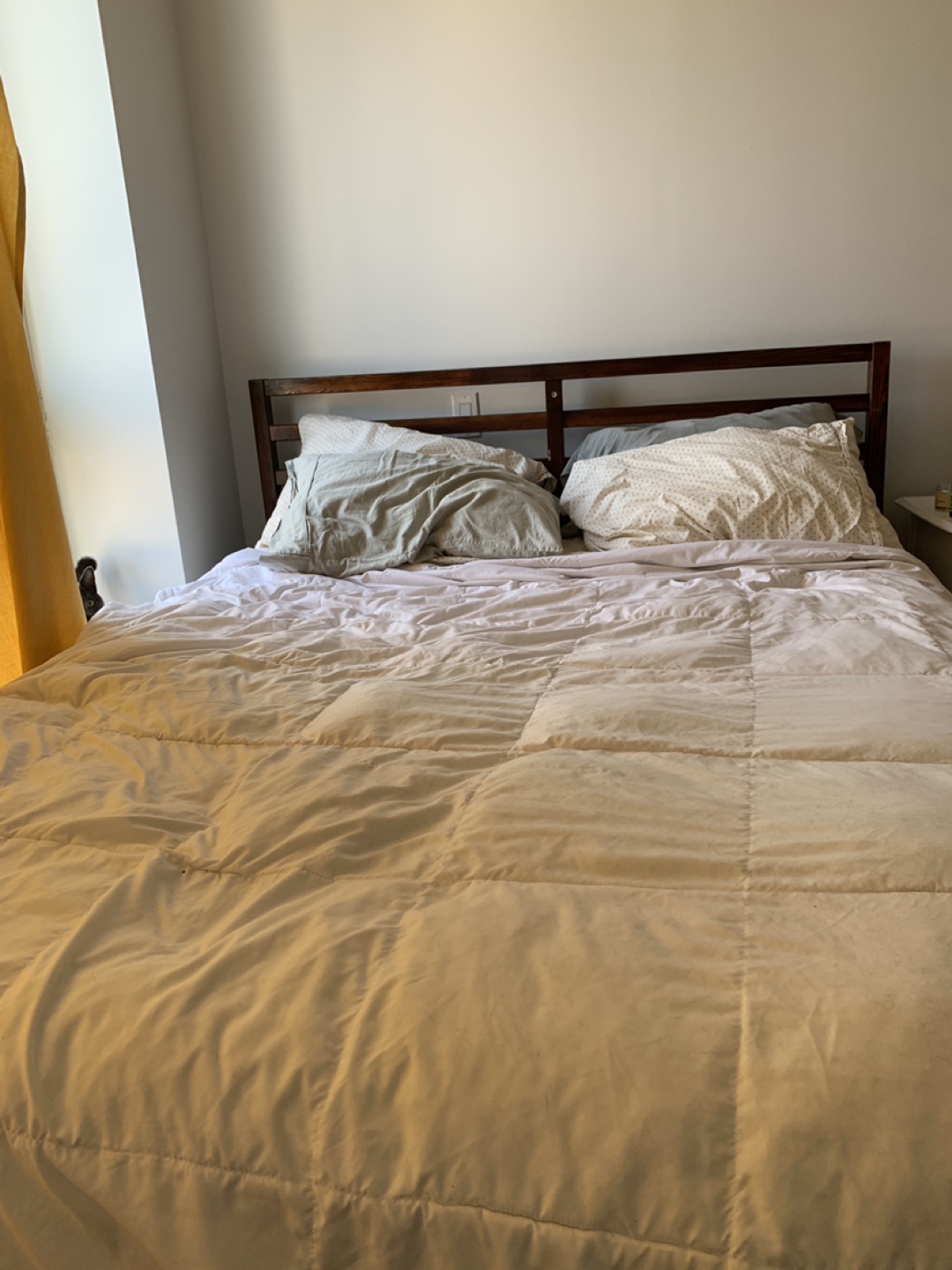 IKEA TARVA queen size bed frame and mattress 