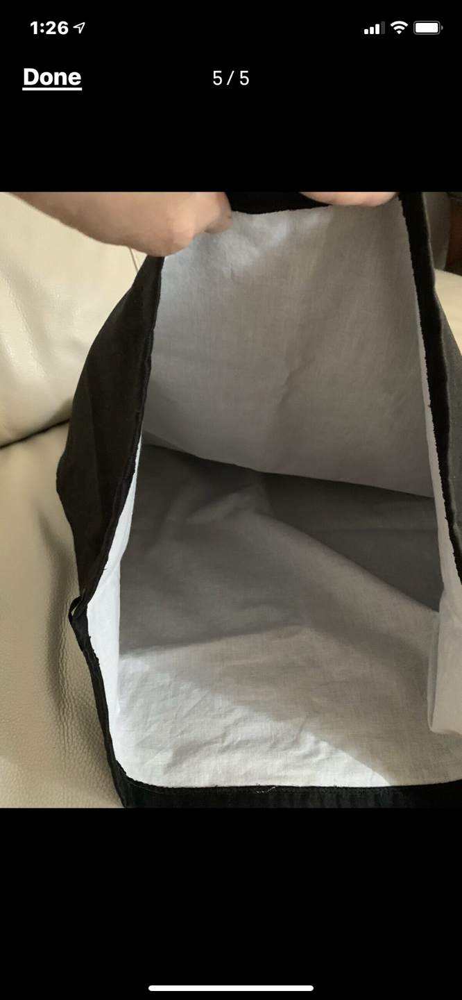 Saint Laurent Black Dust Bag White Lining YSL - photo 5