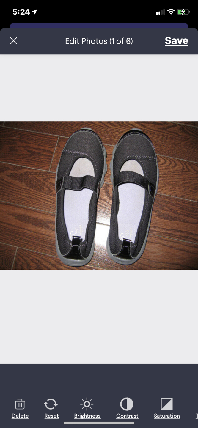 Easy Spirit e360 Black Sneakers