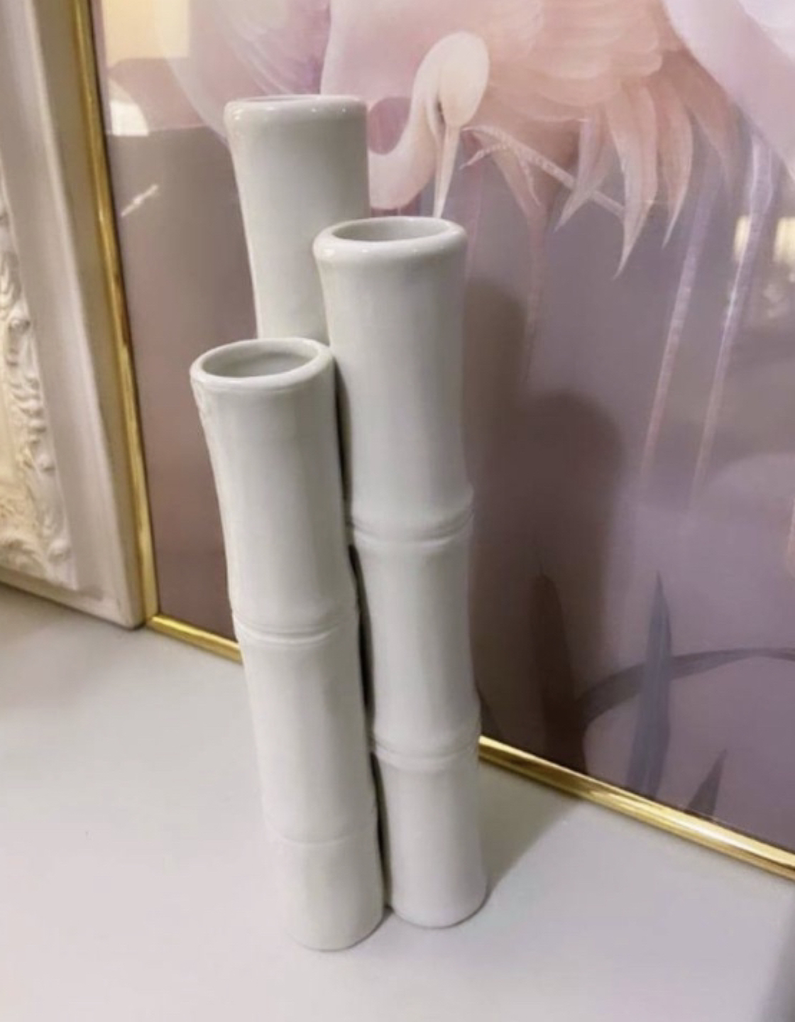 Vintage Bamboo Vase 