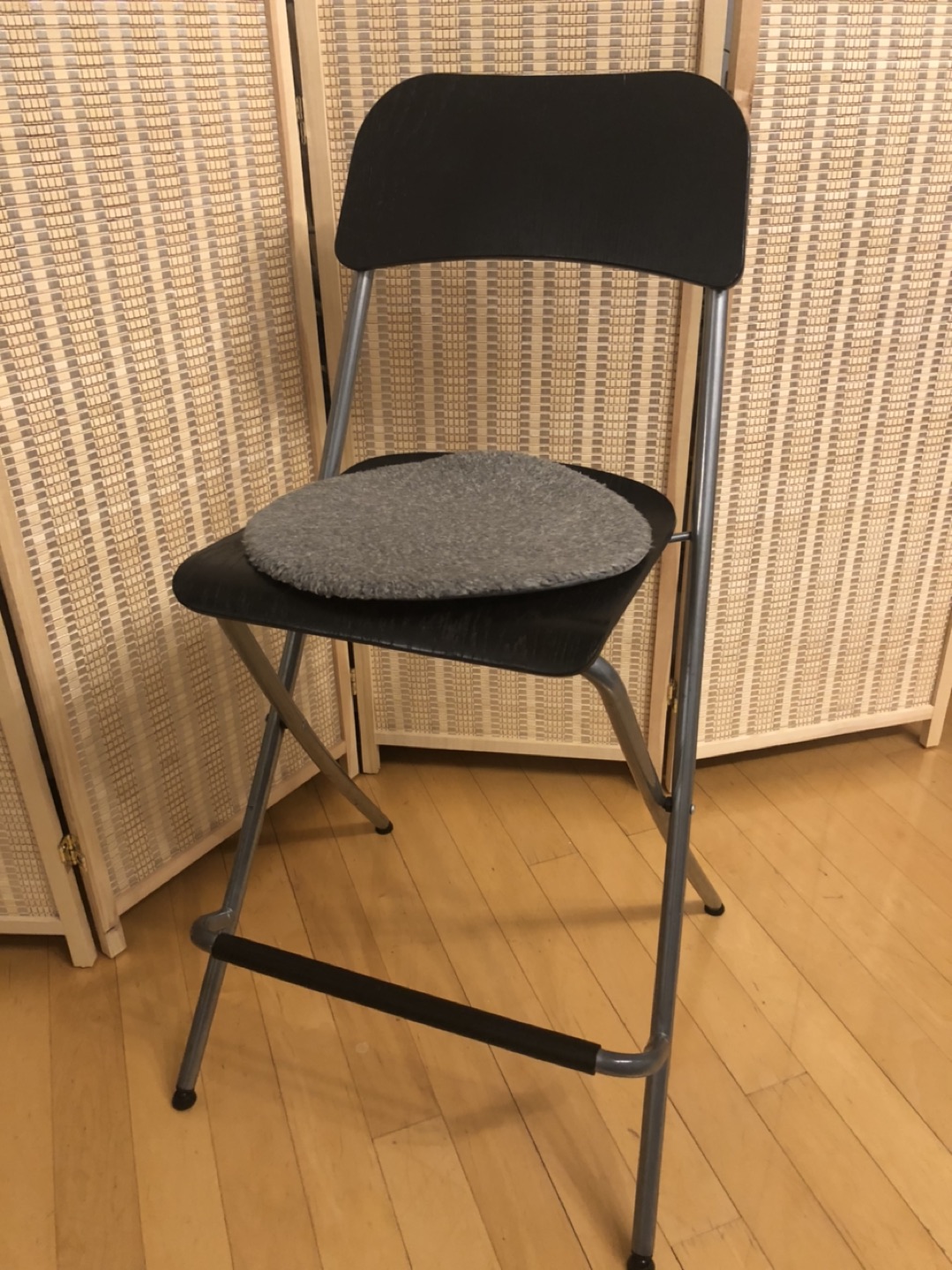 Bar stool with backrest / seat cushion - photo 2