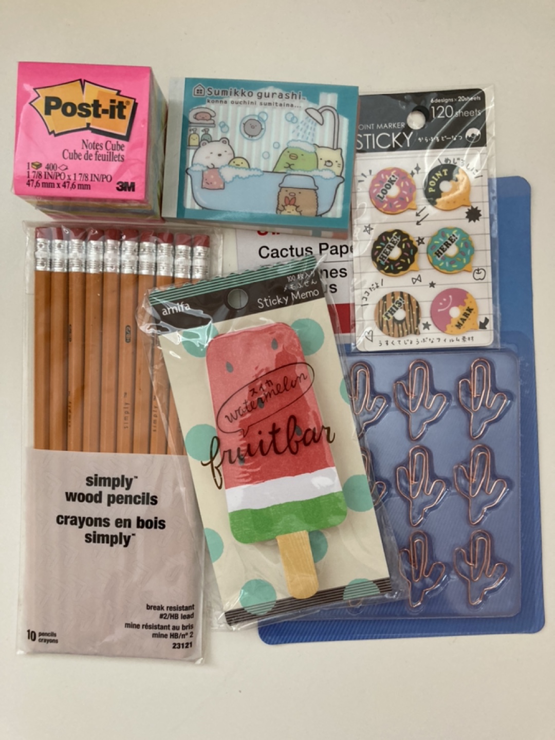 Stationary Bundle - pencils, sticky notes, stickers etc. thumbnail