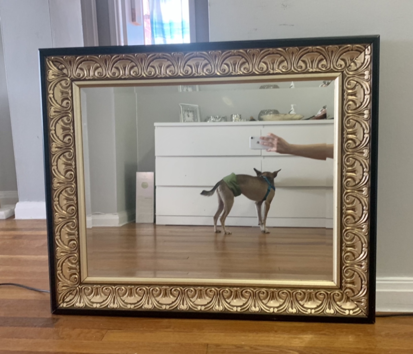 Antique wall mirror  - photo 2