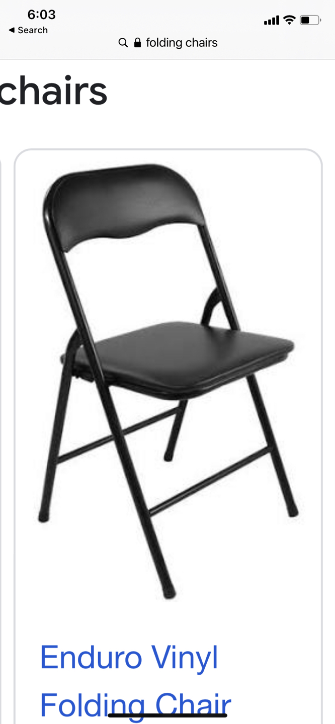 Folding chairs 