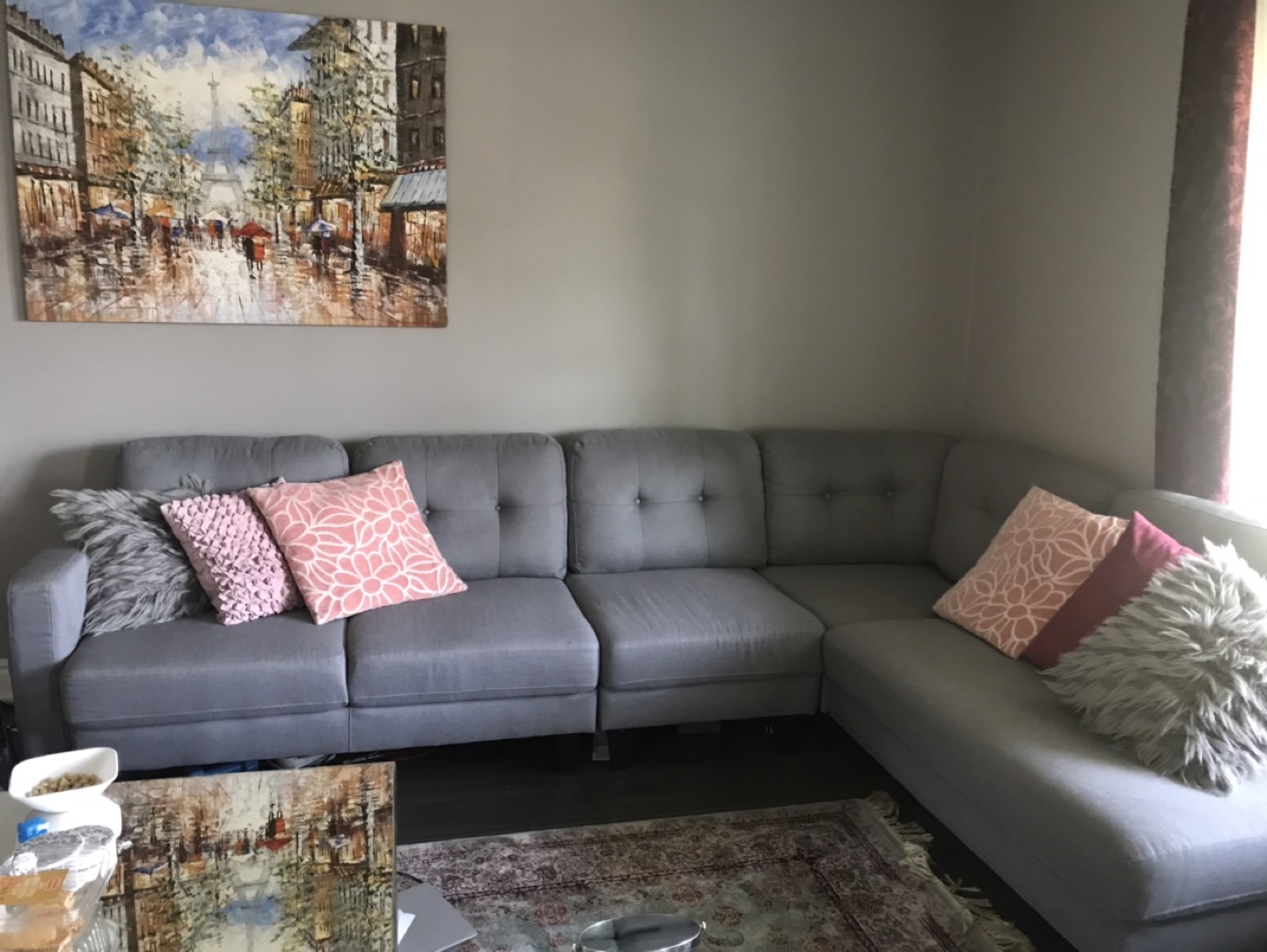 Sectional sofa used almost new 599 accent chair 199