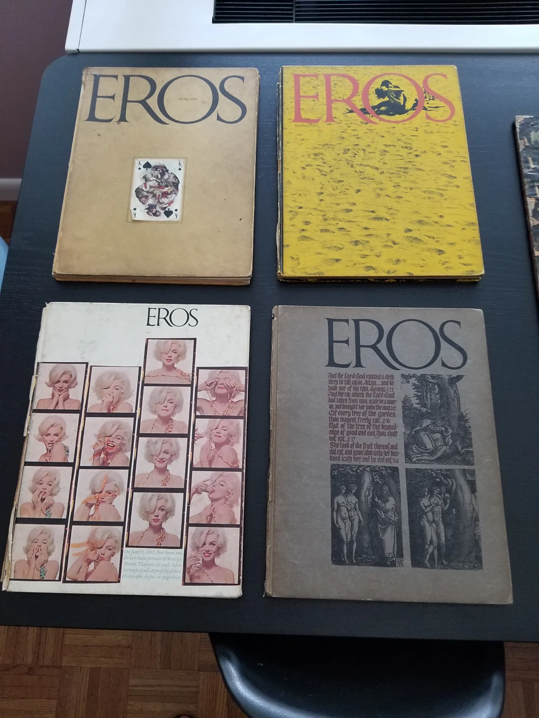 Eros 1962 Ralph Ginzburg complete 4 volumes
