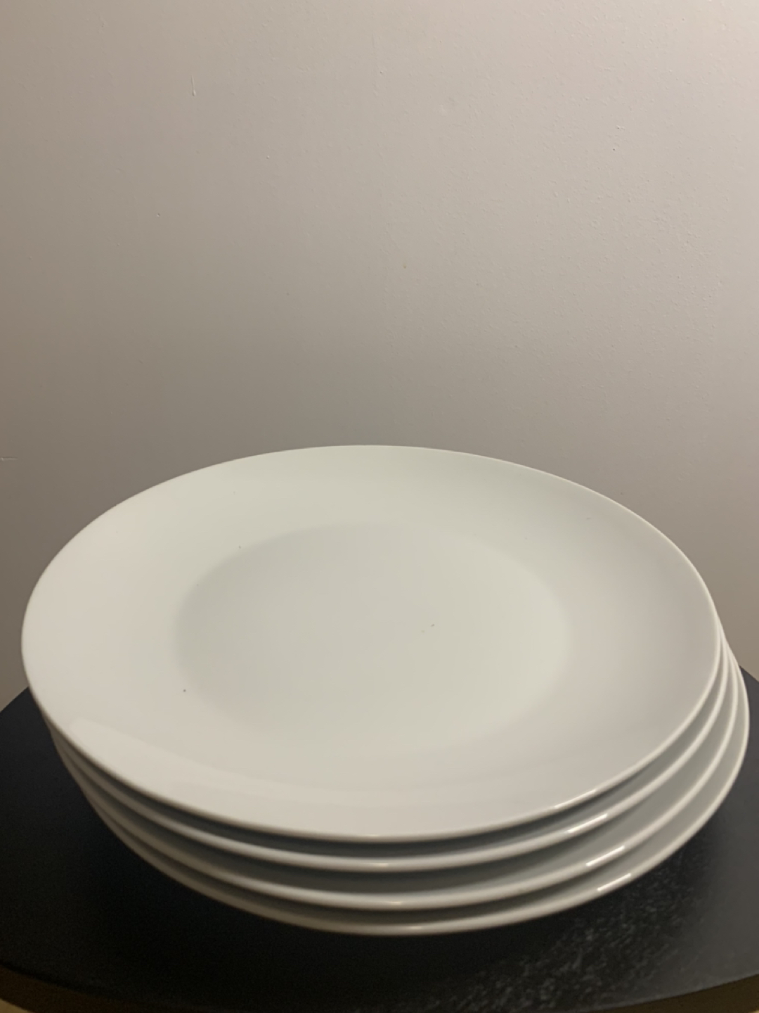 White ceramic dinner plates thumbnail
