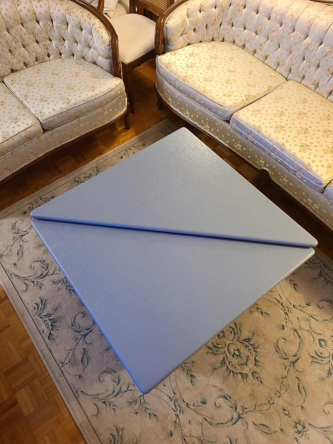 2 Gray Triangular Coffee Tables - photo 3