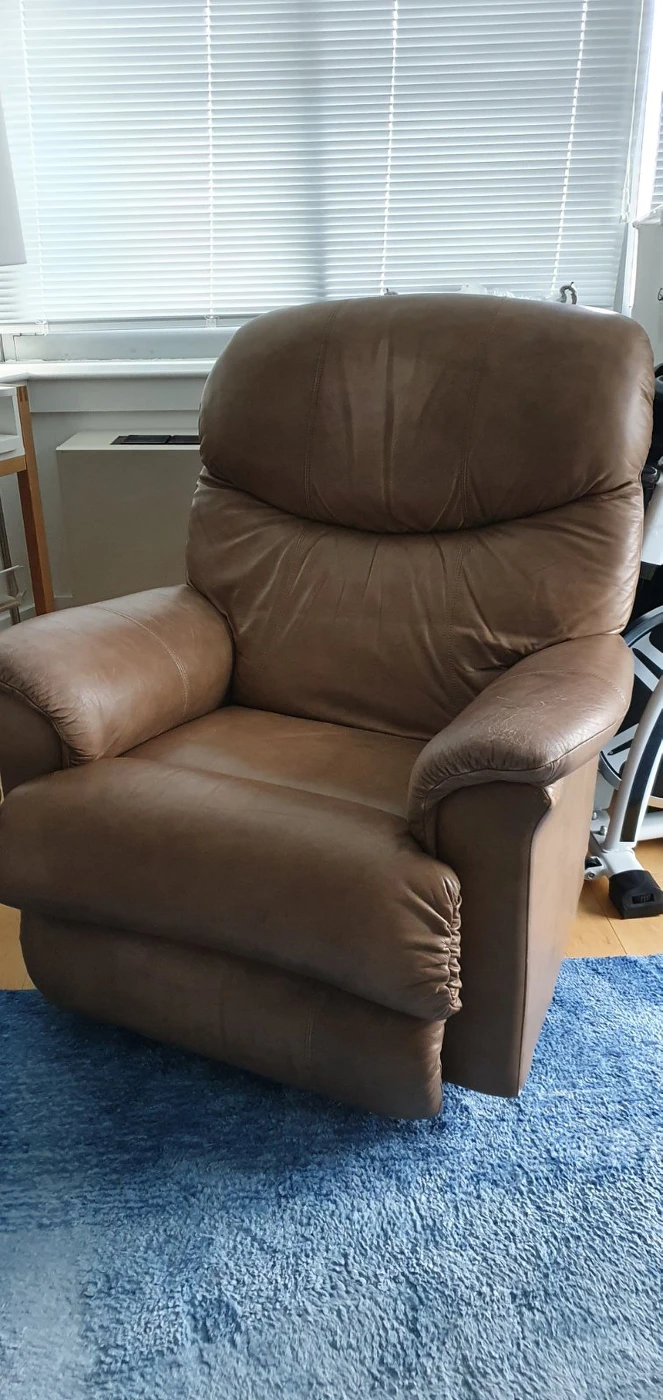 Brown Leather Recliner