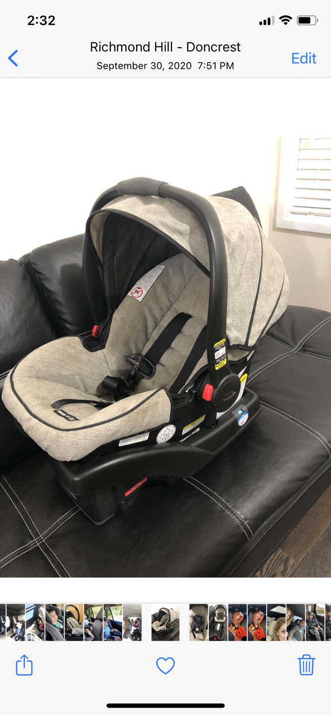 Grraco car seat and carry on  thumbnail