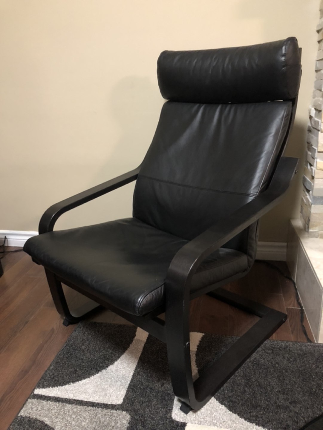 Black leather chairs(set of 2) - photo 2