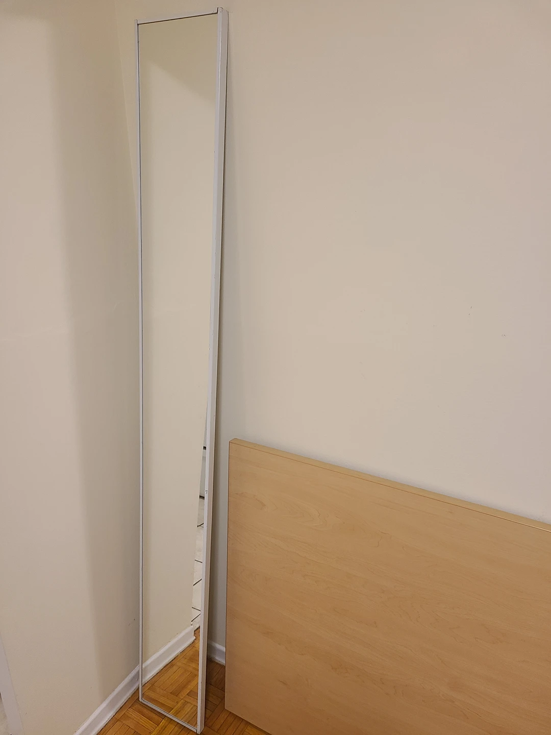 White Tall Mirror