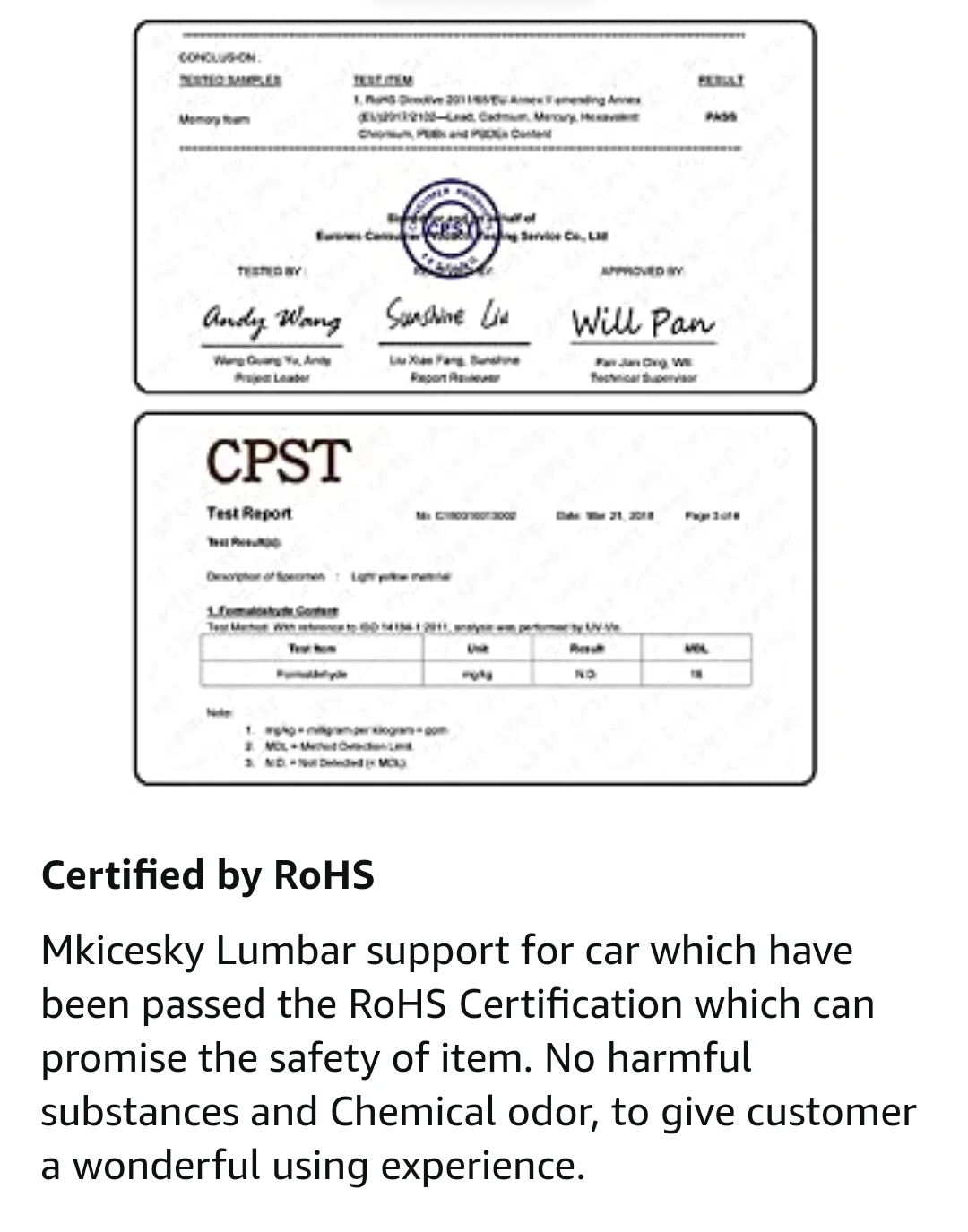 Mkicesky Lumbar Support Back Pillow for Office Chair/Car image indicator(9)