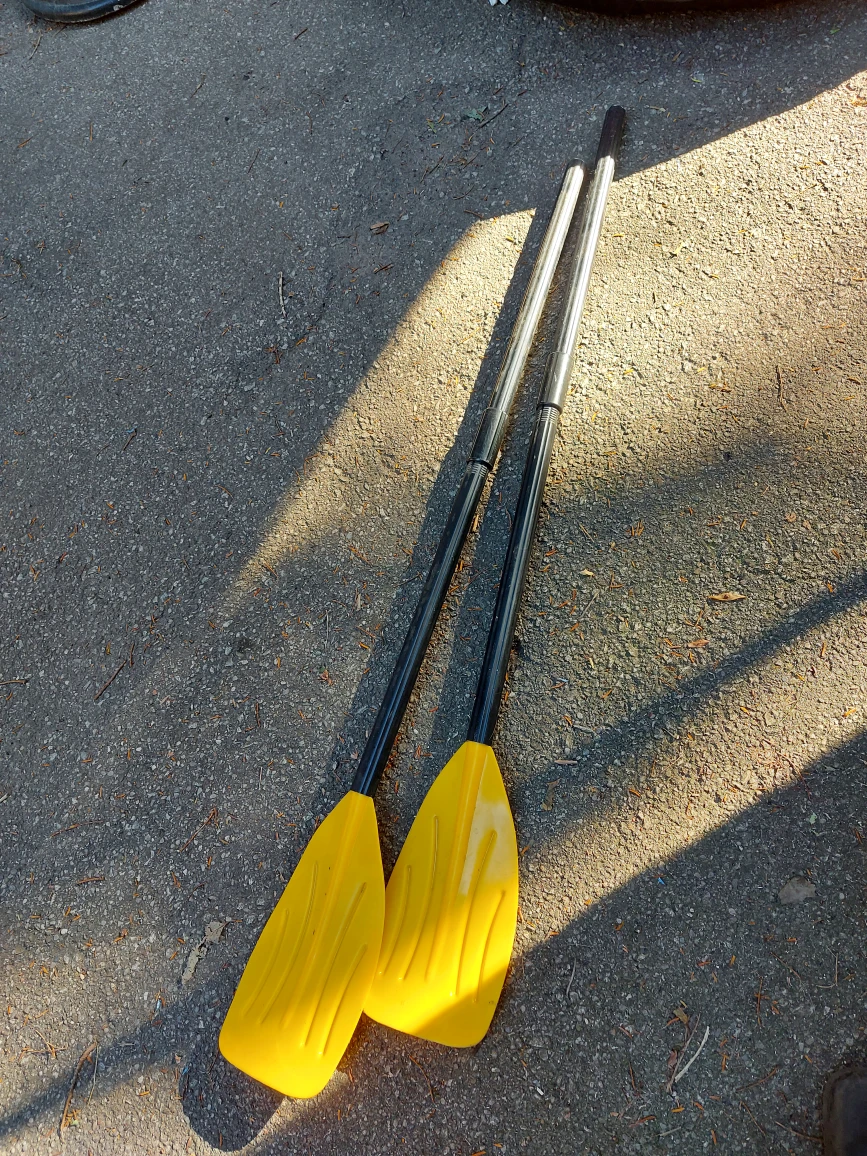 Lake Adventure! inflatable boat, oars and foot pump image indicator(3)