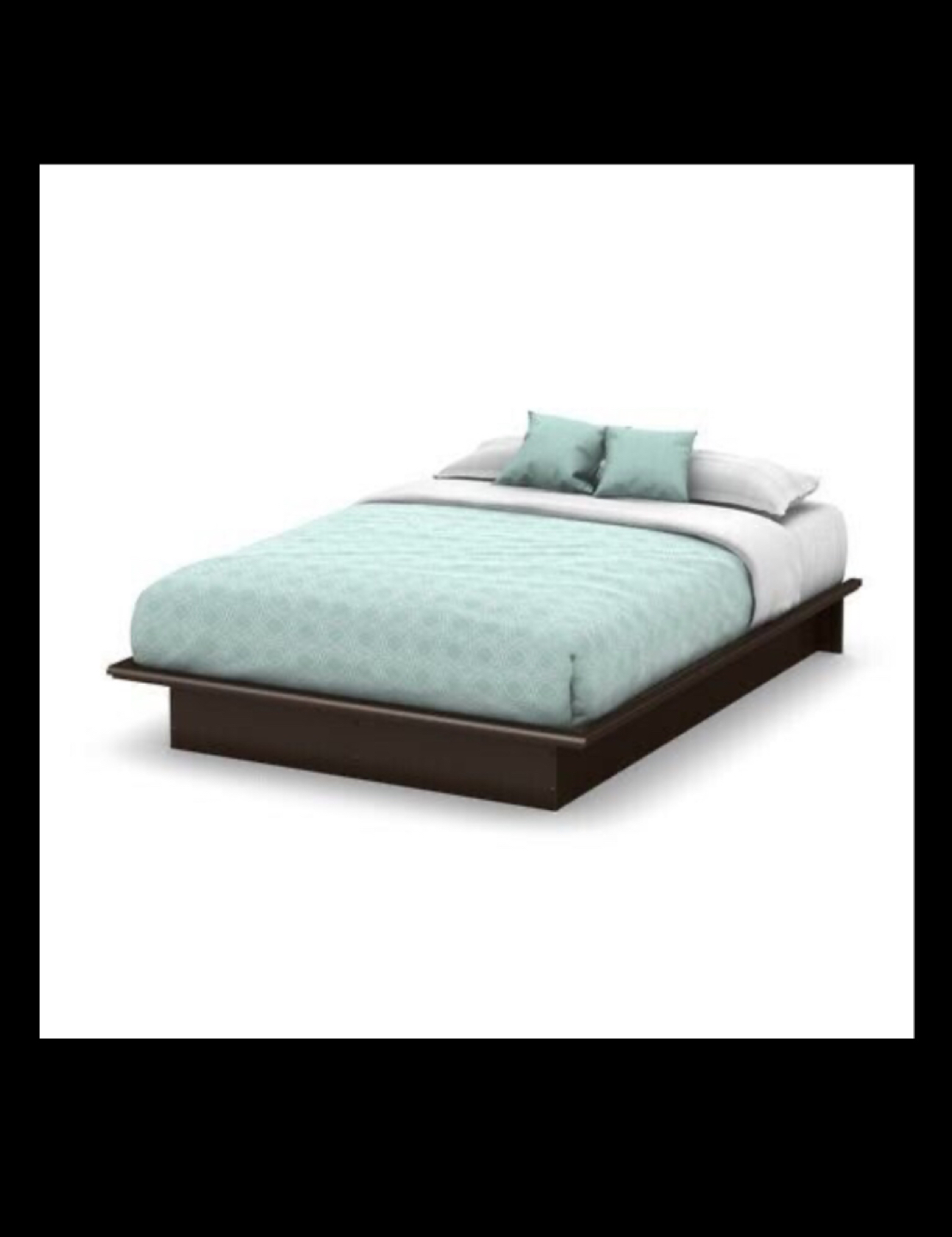 Platform Bed queen size  thumbnail