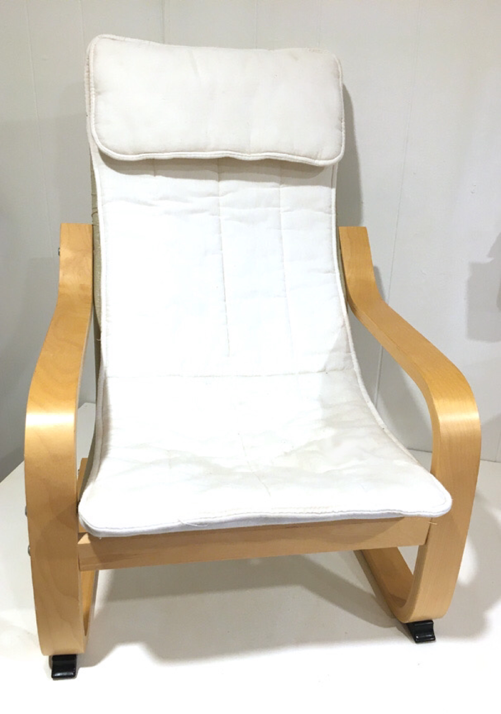  $15 POÄNG Kid's armchair, birch veneer light beige.  thumbnail