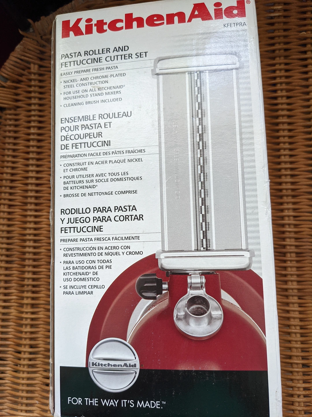kitchen aid pasta roller and fettuccine cutter thumbnail