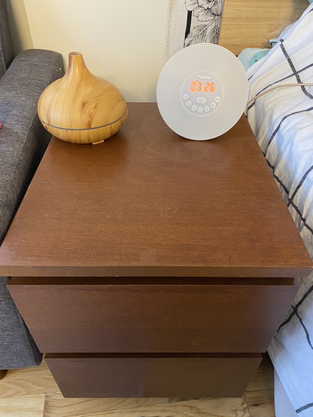 IKEA MALM 2-drawer nightstand - $20 (midtown East)