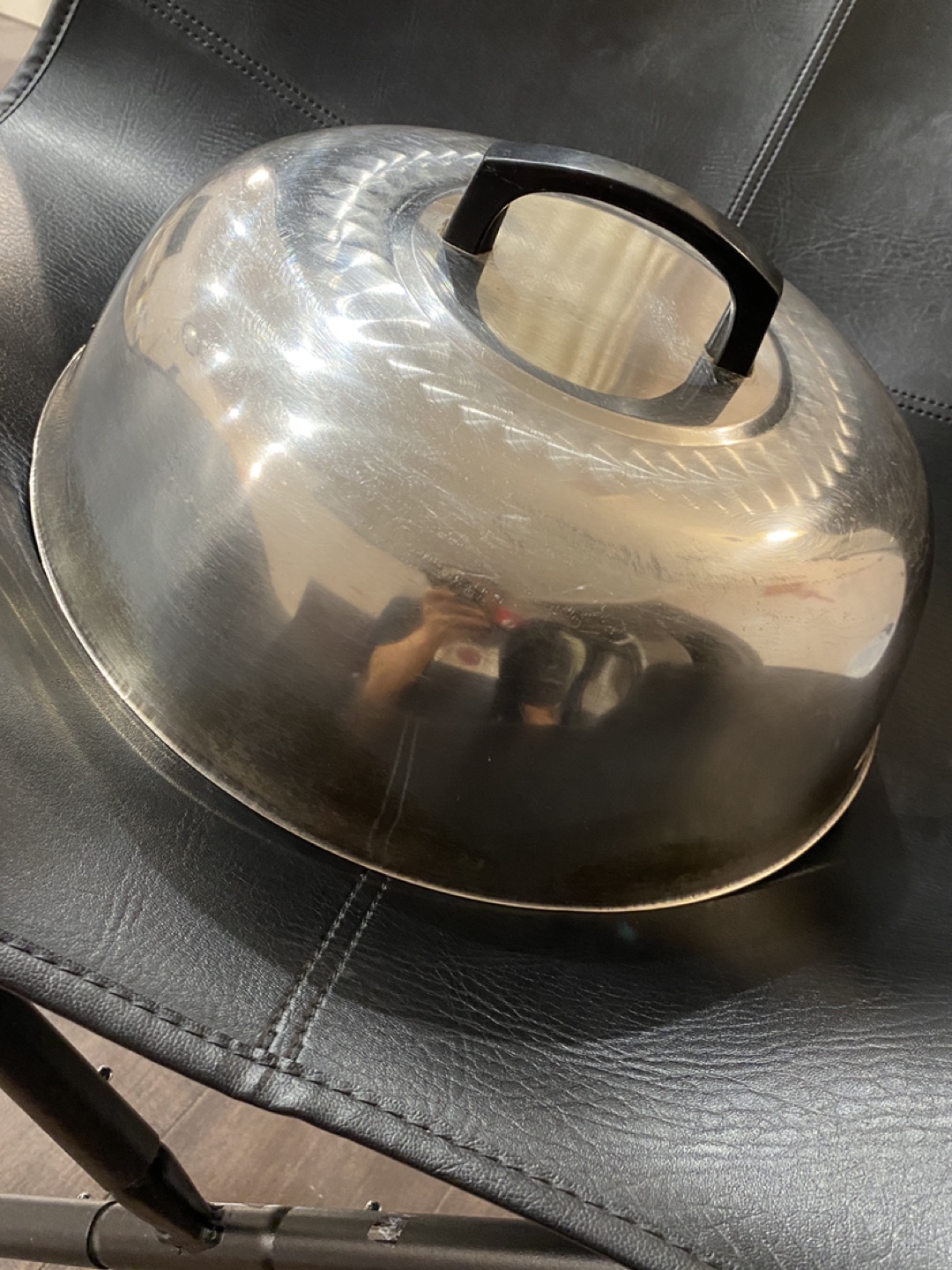 Stainless Steel Wok Cover 13” x 4” Deep thumbnail