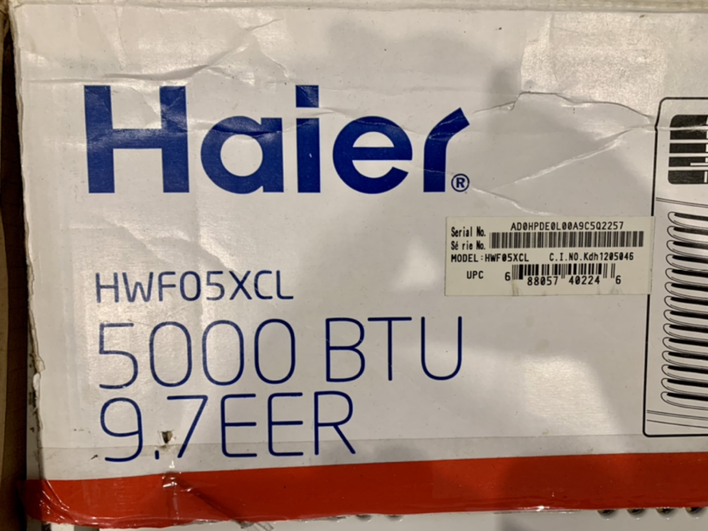 Window AC, 5000-BTU, Haier - photo 5