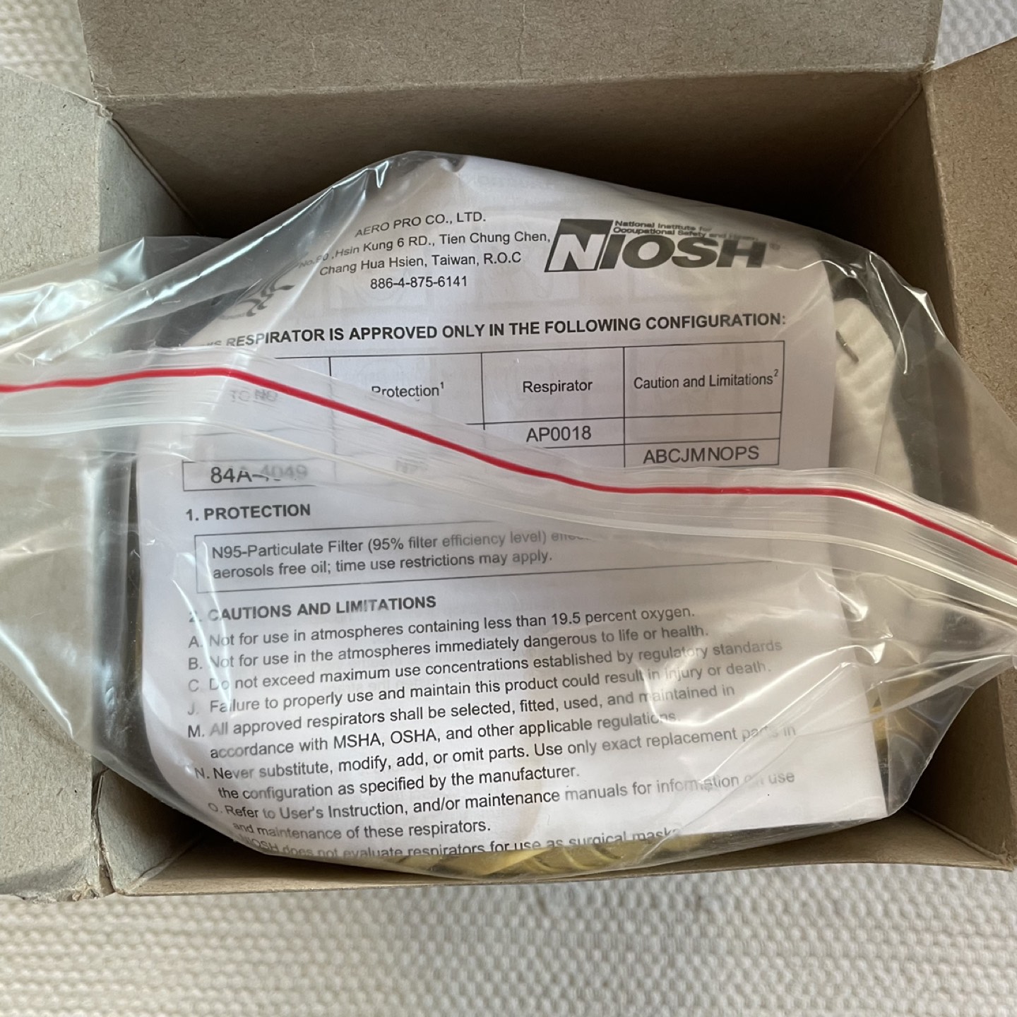 AccuMed 30-Pack N95 Mask Respirator (NIOSH) FDA & CDC Cleared image indicator(5)