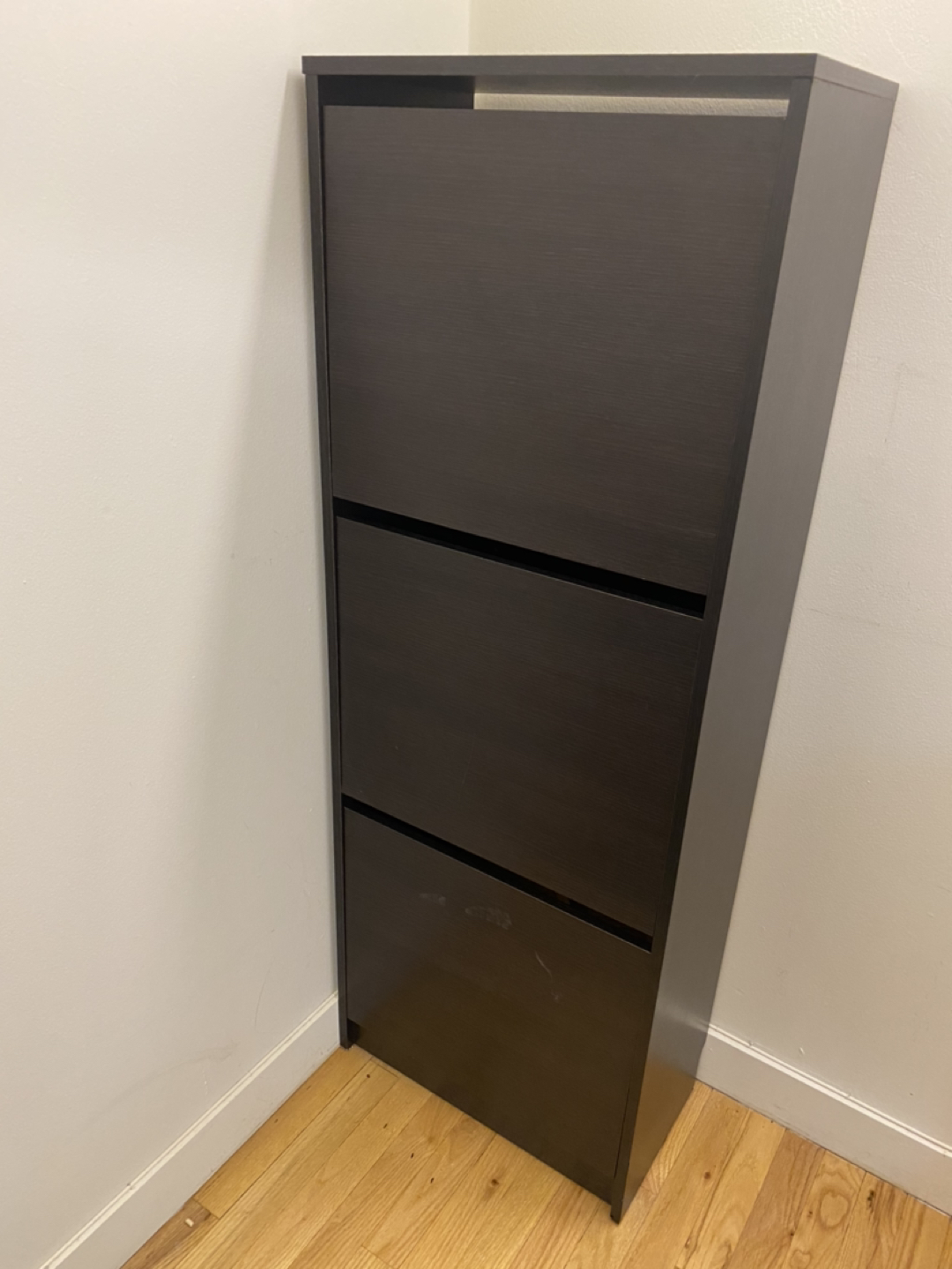 BISSA Shoe cabinet with 3 compartments - $15 (Midtown East)
 - photo 2