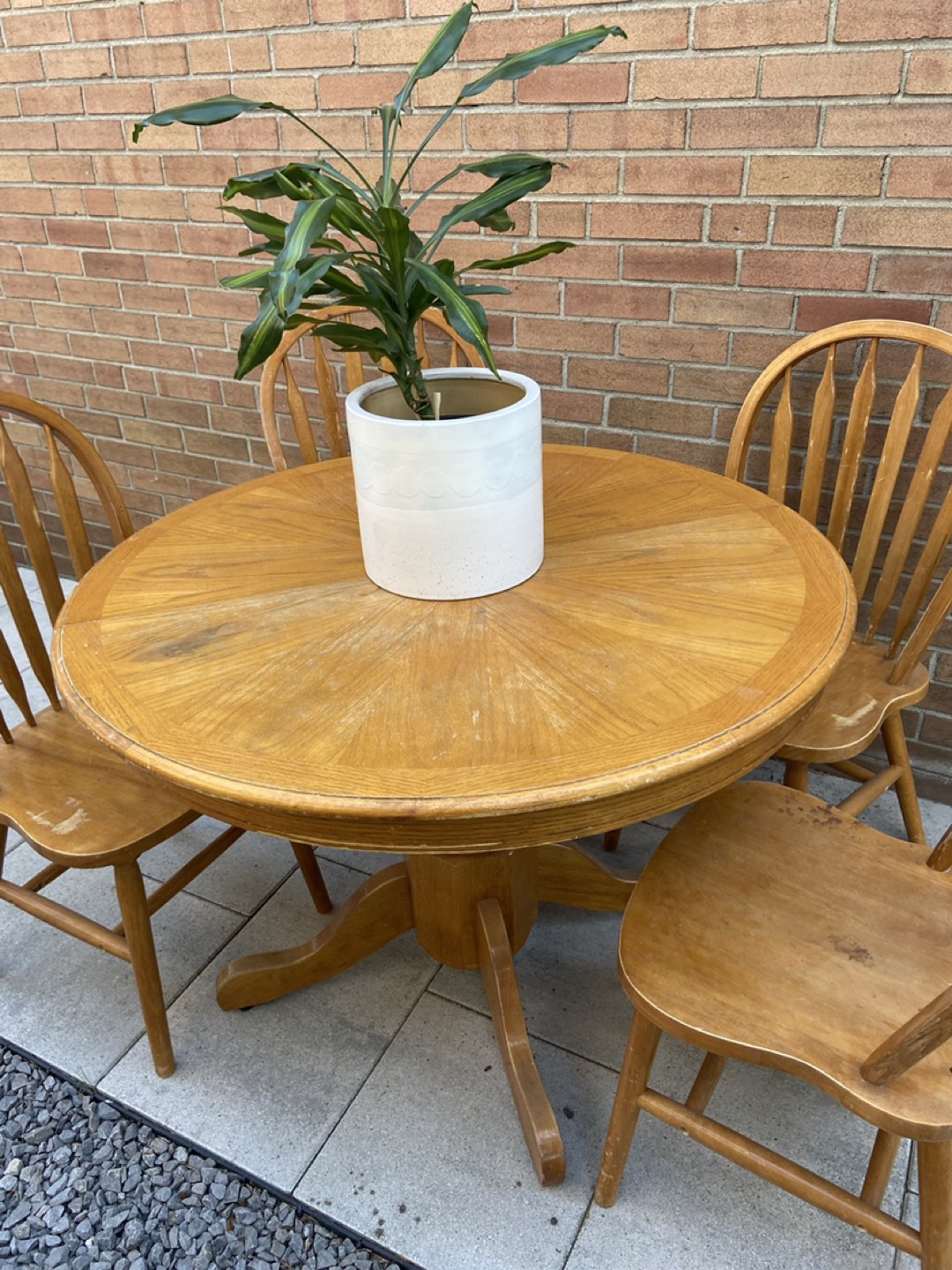 Antique French Country Round Dining Table - photo 4