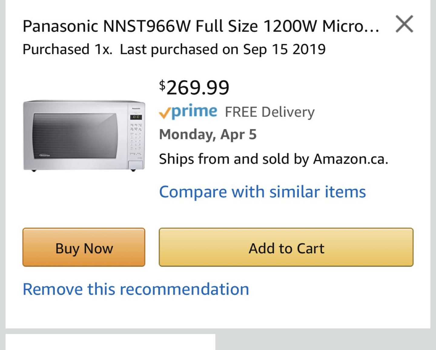 Panasonic Microwave like new - photo 2