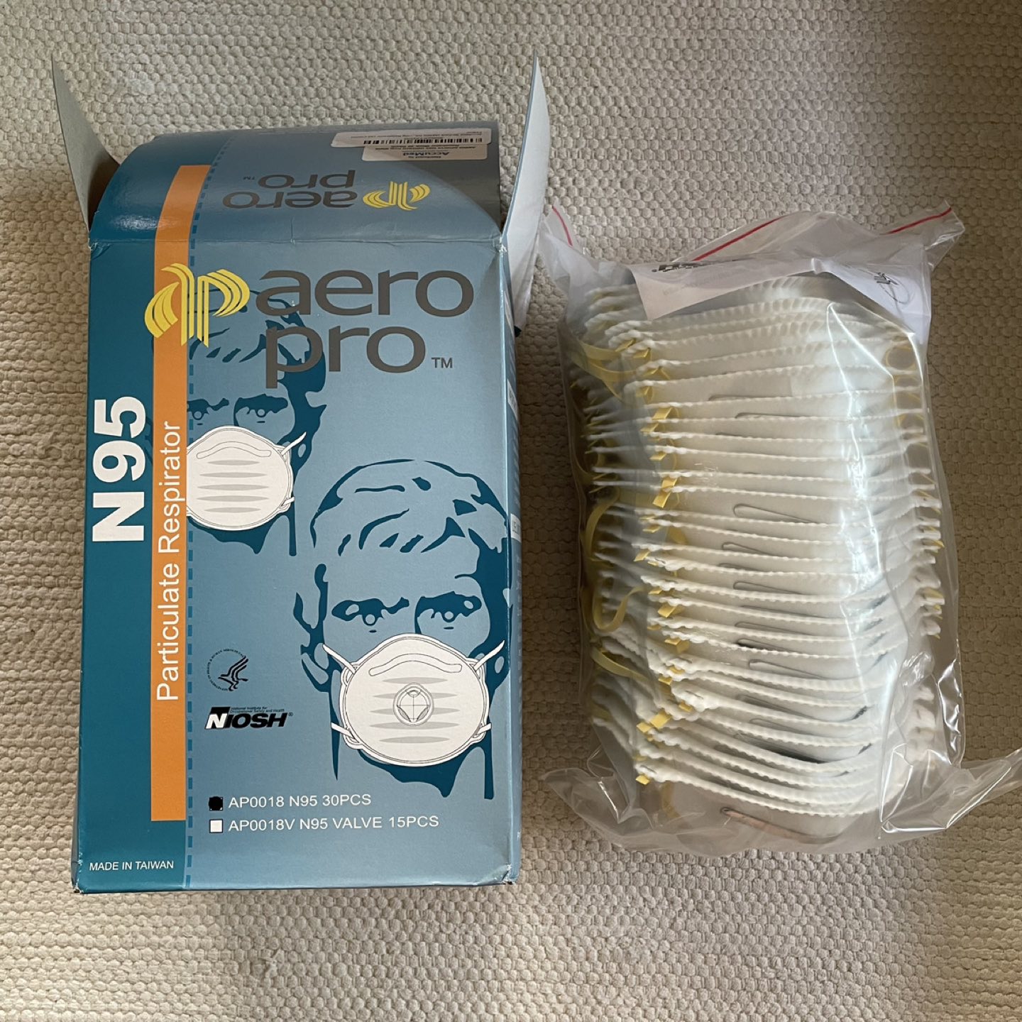 AccuMed 30-Pack N95 Mask Respirator (NIOSH) FDA & CDC Cleared image indicator(4)