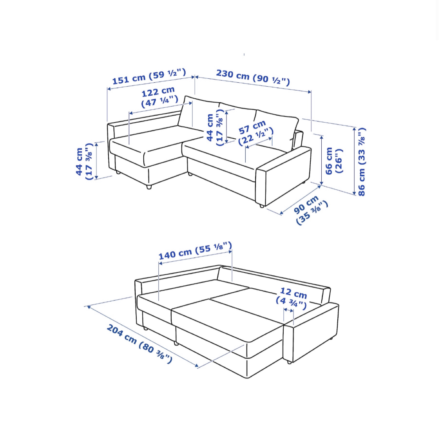 IKEA Sofa bed with storage  - photo 5