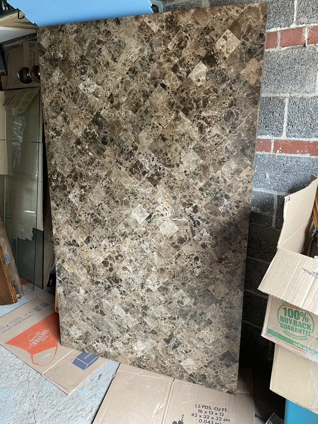 Stone table top. 70.5” x 24”x2” - photo 2