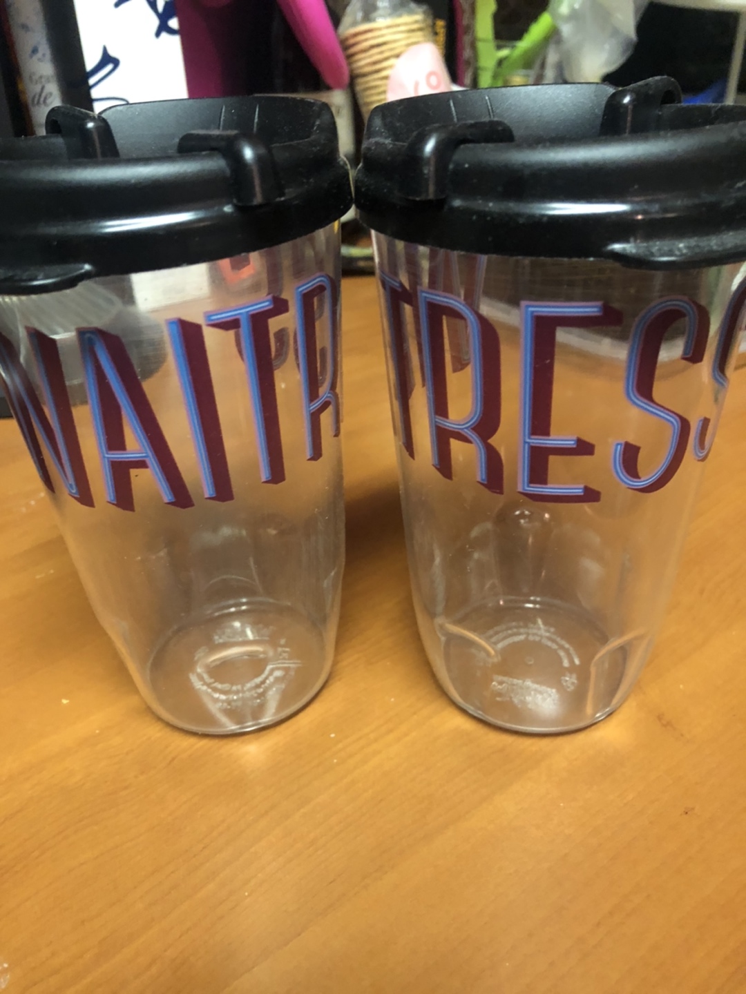 Waitress Musical plastic travel cups  thumbnail
