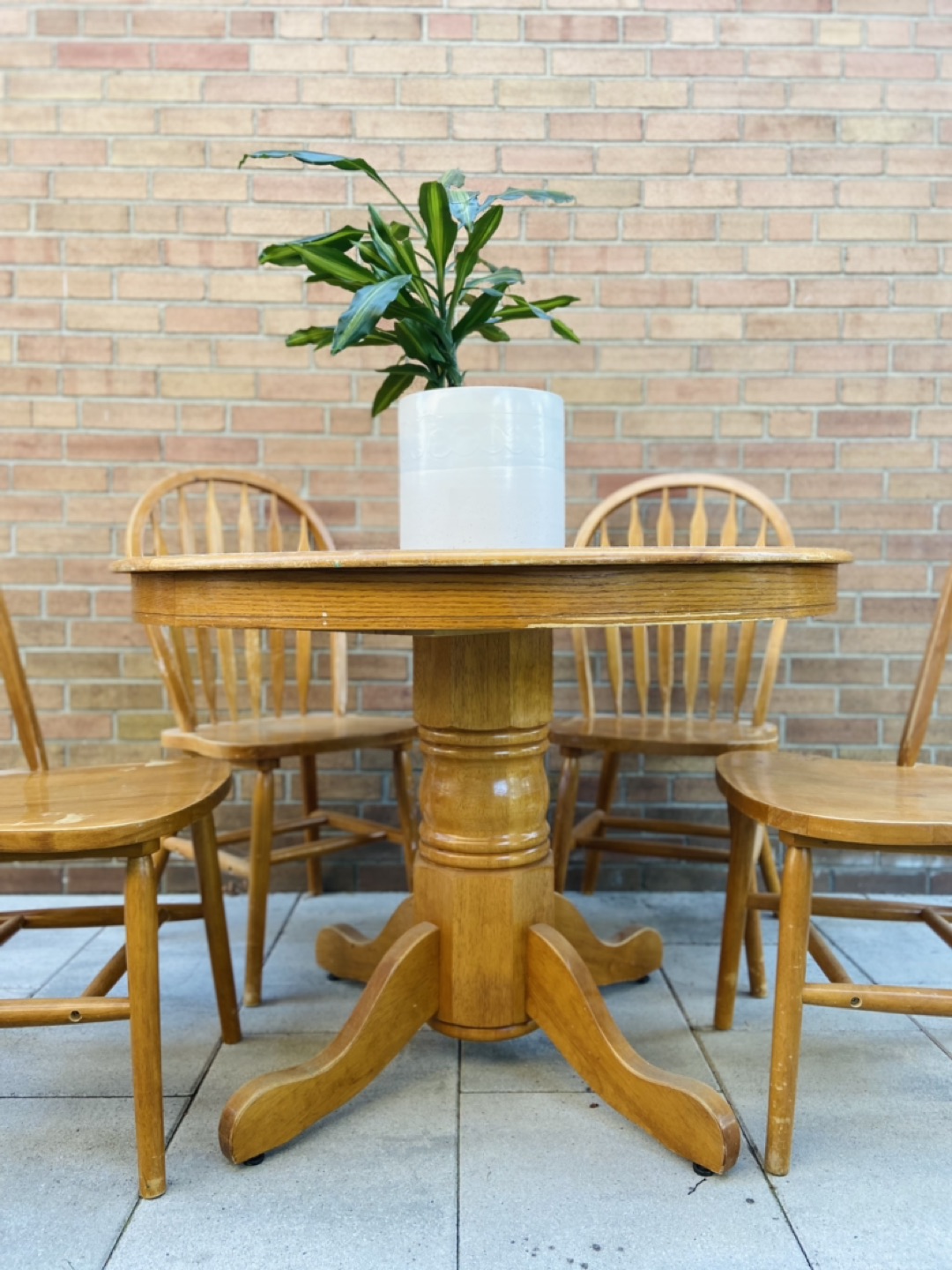 Antique French Country Round Dining Table - photo 2