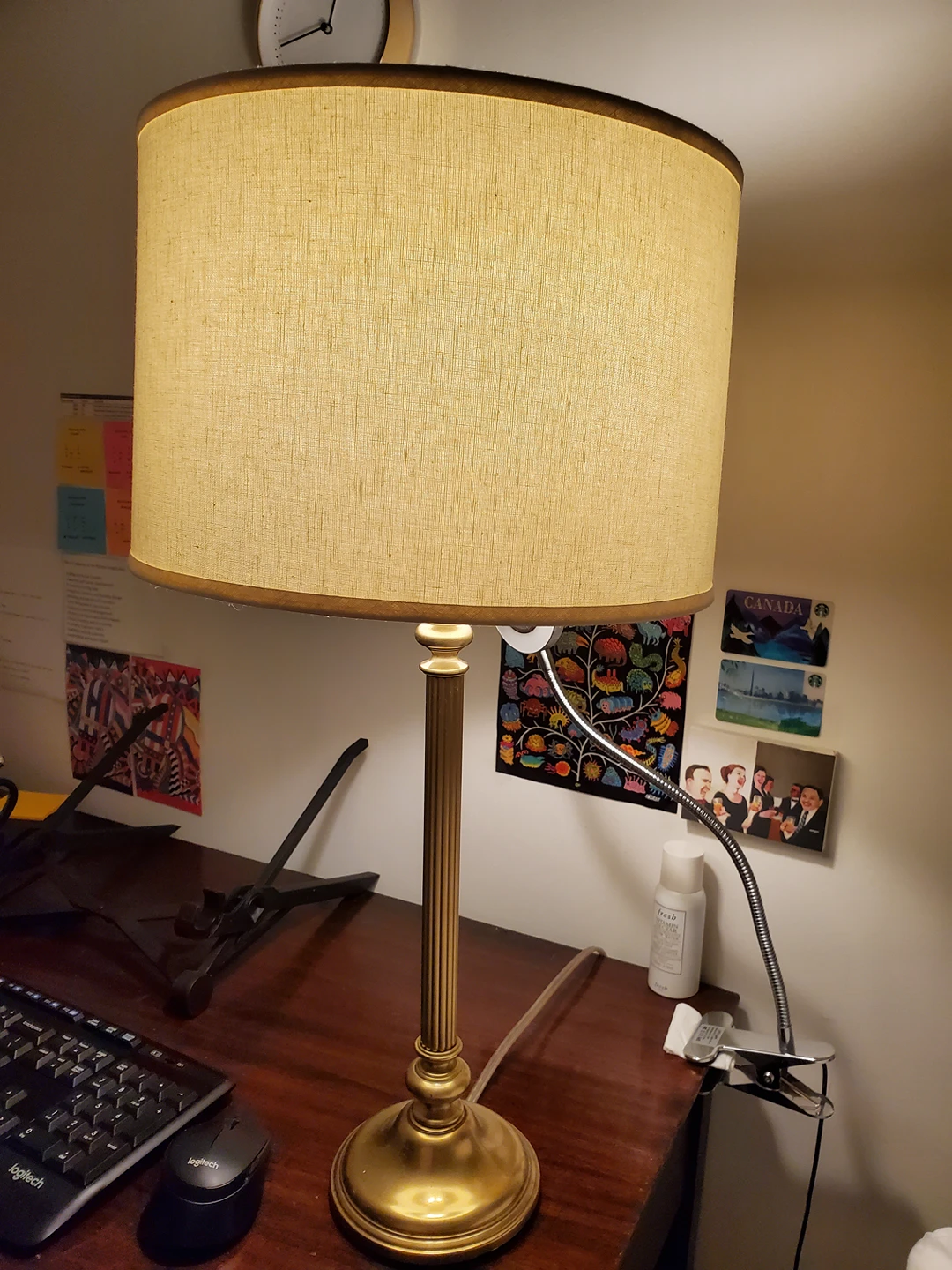 Two Restoration Hardware Lamps Belgian Linen Shades