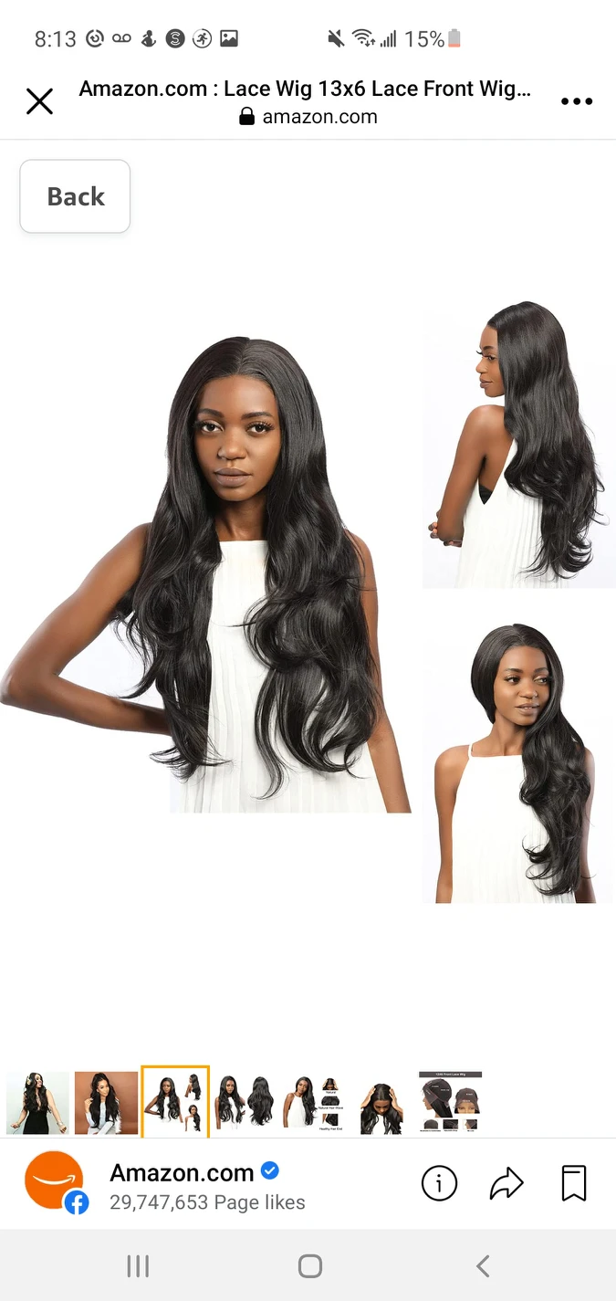 Lace Wig 13x6 Lace Front Wigs For Black Women Like Human Hair - photo 2