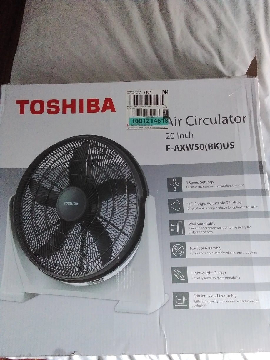 Toshiba Air Circulator Fan - photo 2