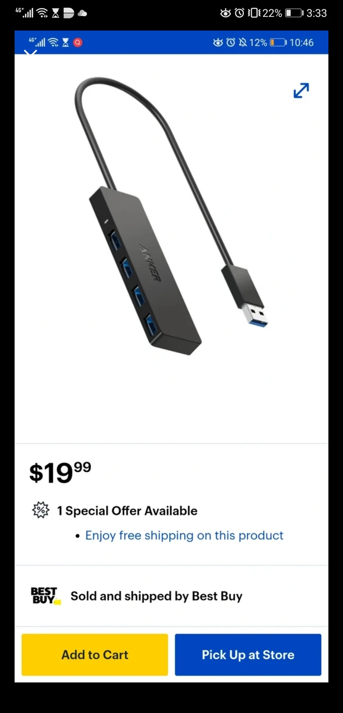 75% OFF! 4-Port USB 3.0 Hub+4 USB line - photo 2