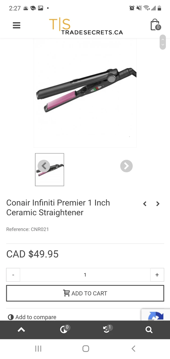 conair straightener - infinite premier thumbnail
