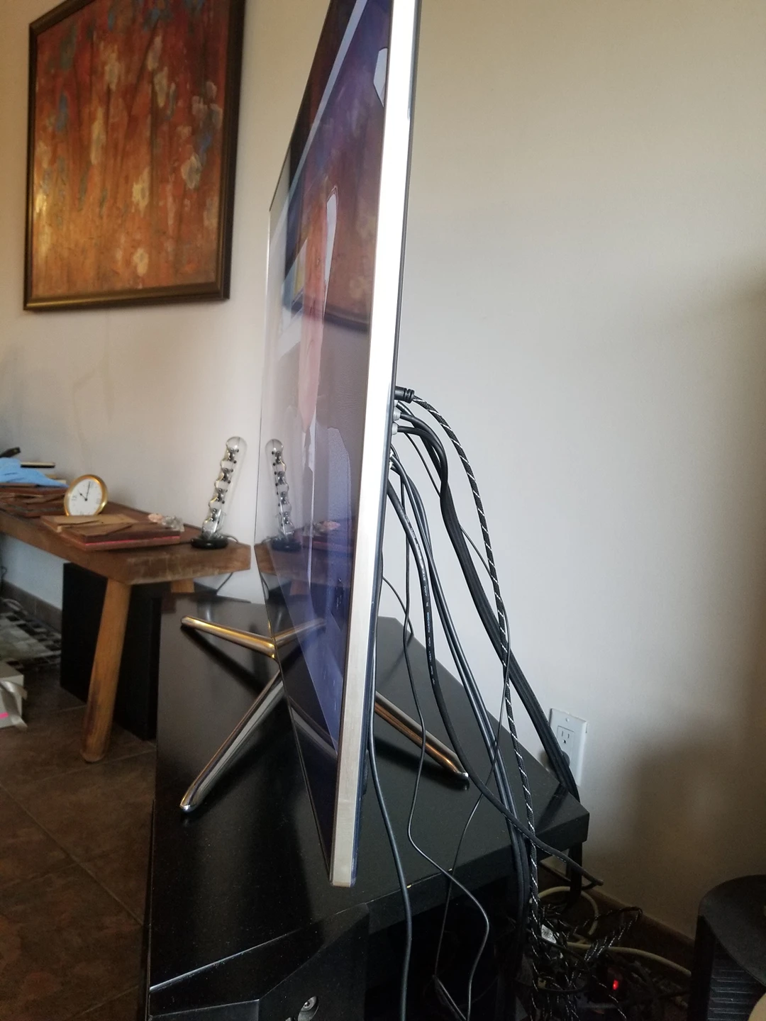 Samsung smart 55" tv,  tv stand and DVD player image indicator(2)