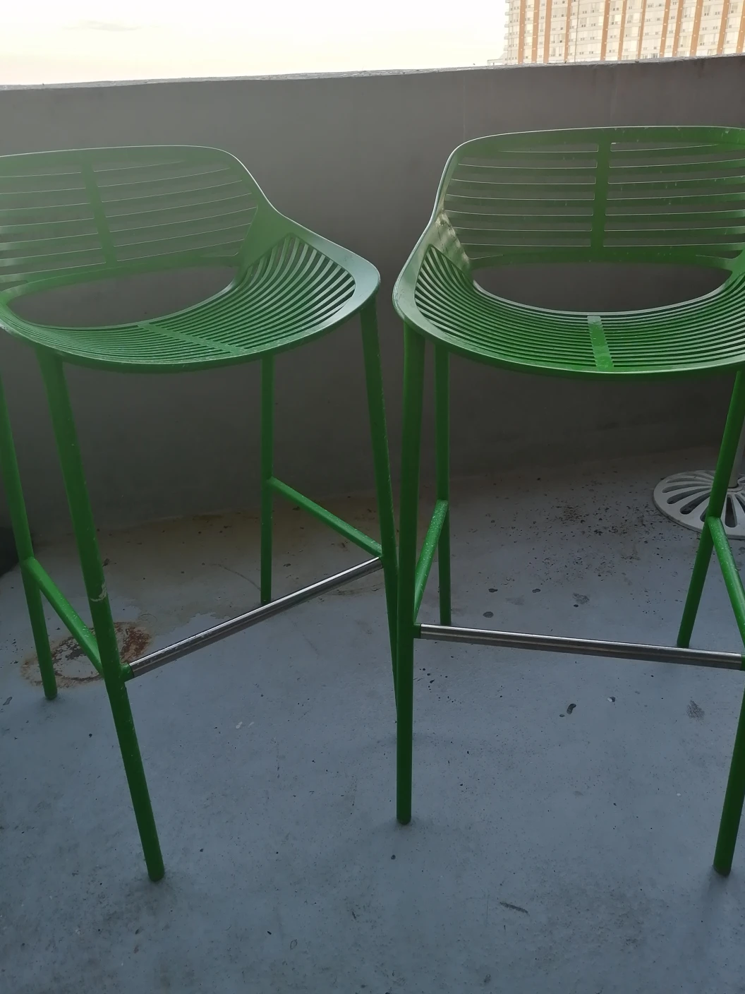Designer metal barstools - indoor/outdoors thumbnail