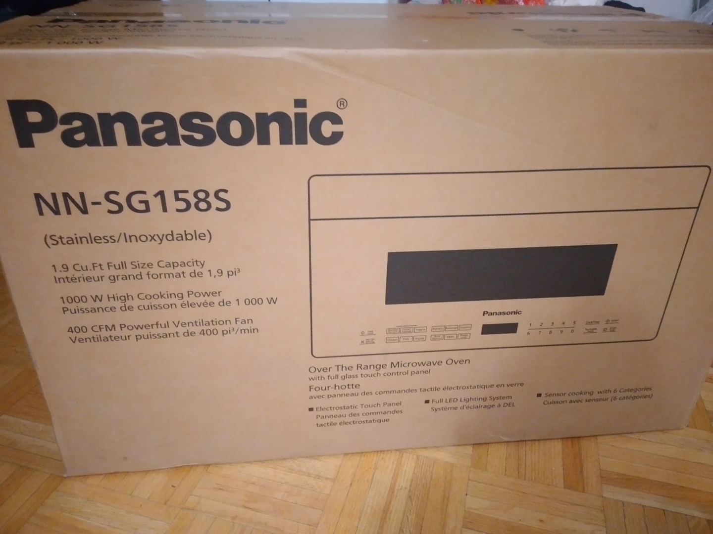 Panasonic NNSG158S

Over The Range Microwave Oven - photo 2