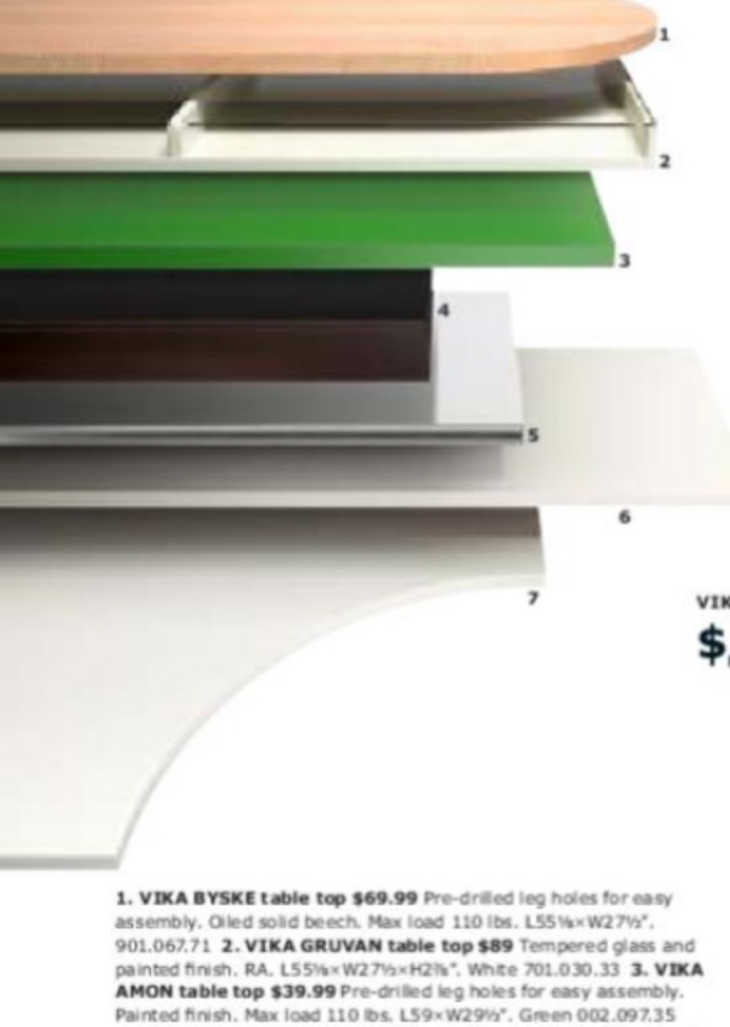 Ikea VIKA AMON tabletop (59x29.5”) - photo 2