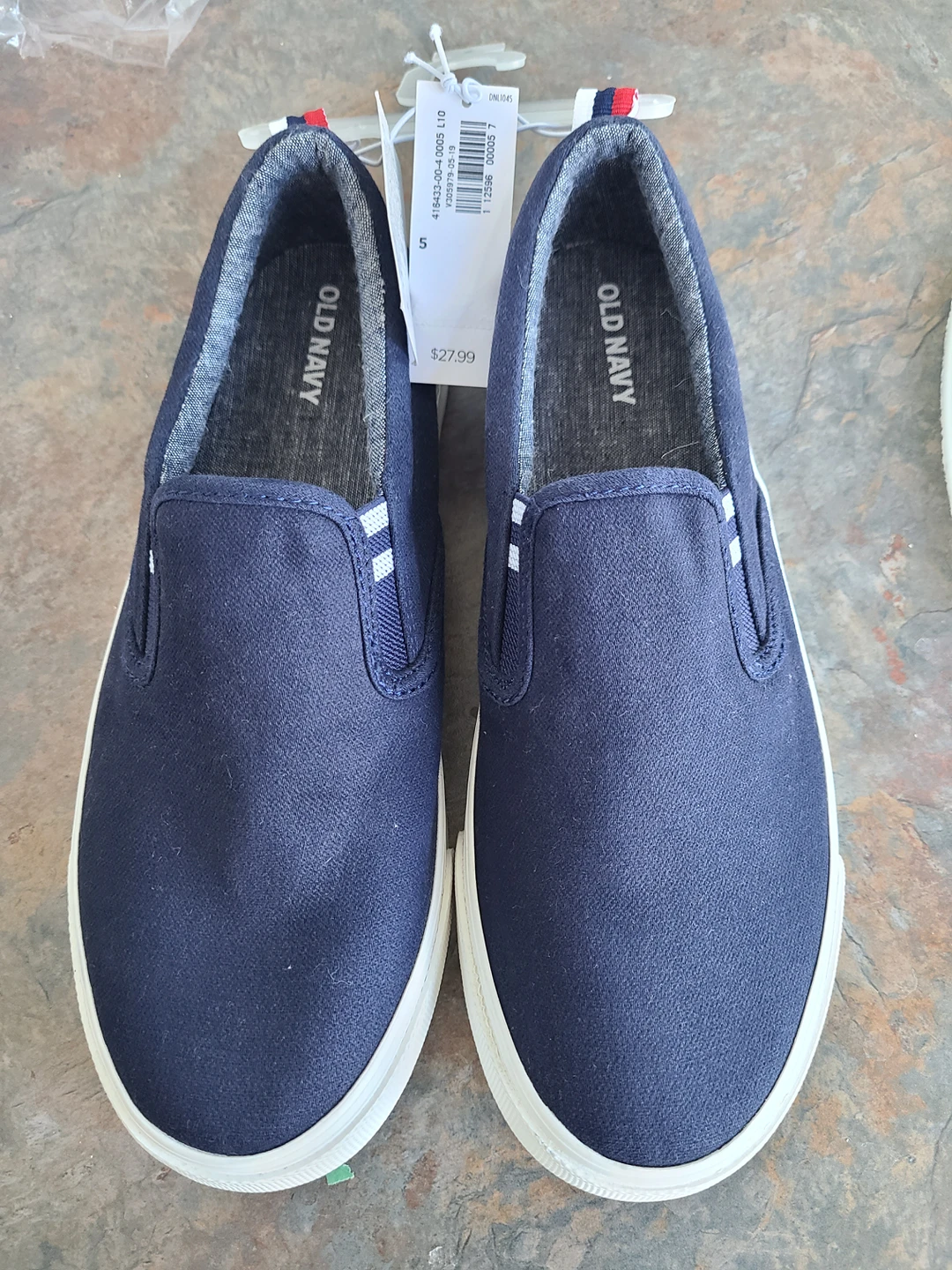 Boys Uniform Slip On Sneakers/Shoes size 5 - photo 2