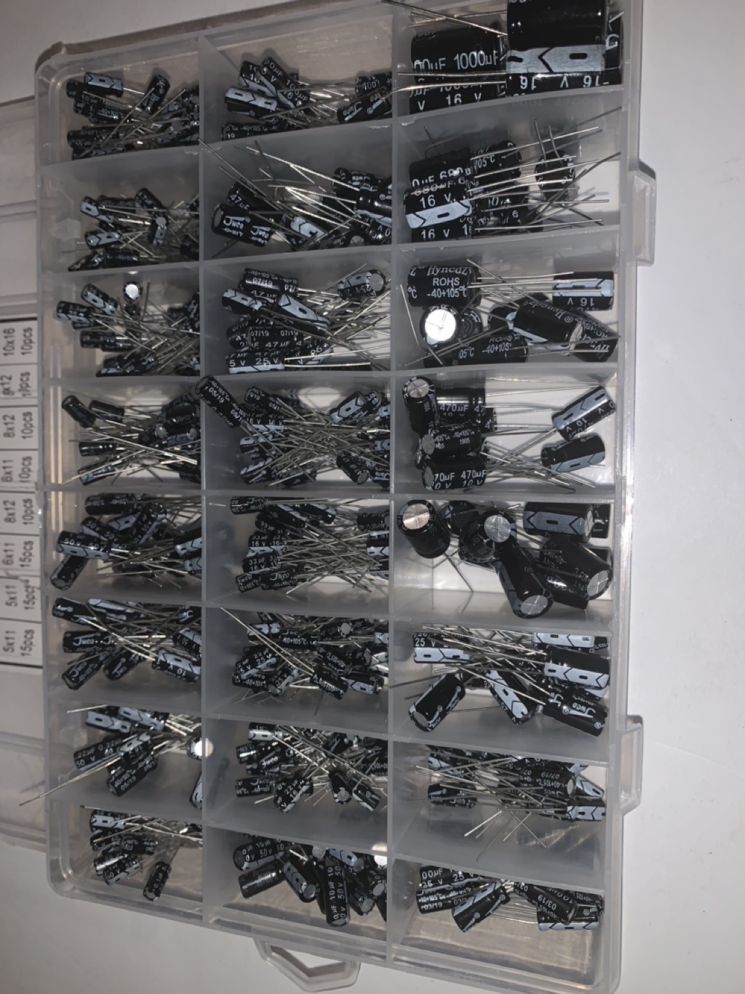 Capacitor electrolytic brand new pack of 500 pcs 
