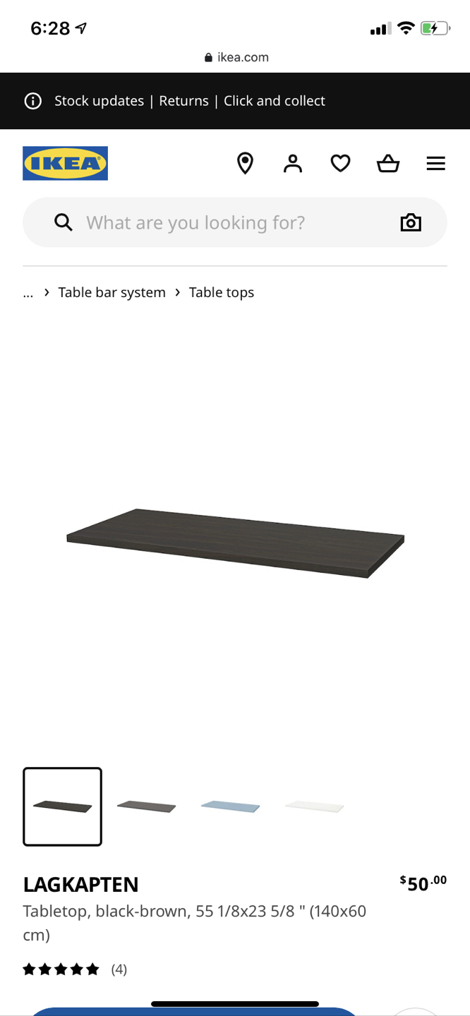 Ikea VIKA AMON tabletop (59x29.5”) - photo 3