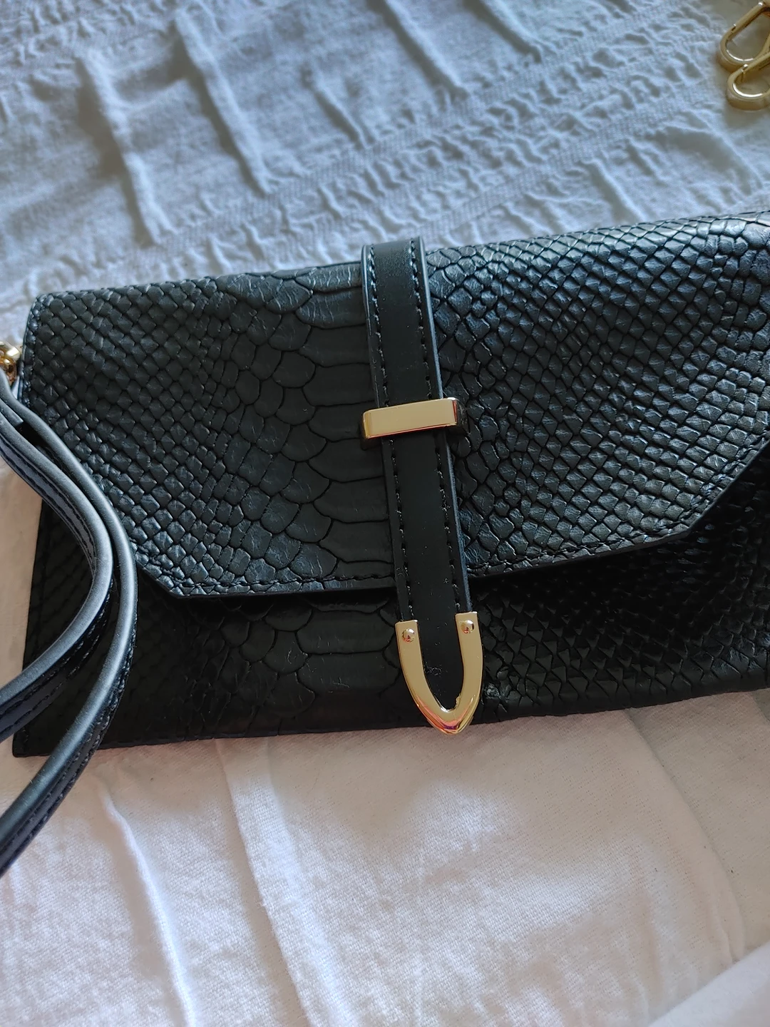 Nygard Baguette Bag with Wristlet - Python (Not real) image indicator(4)